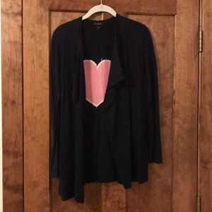 Open front cardigan